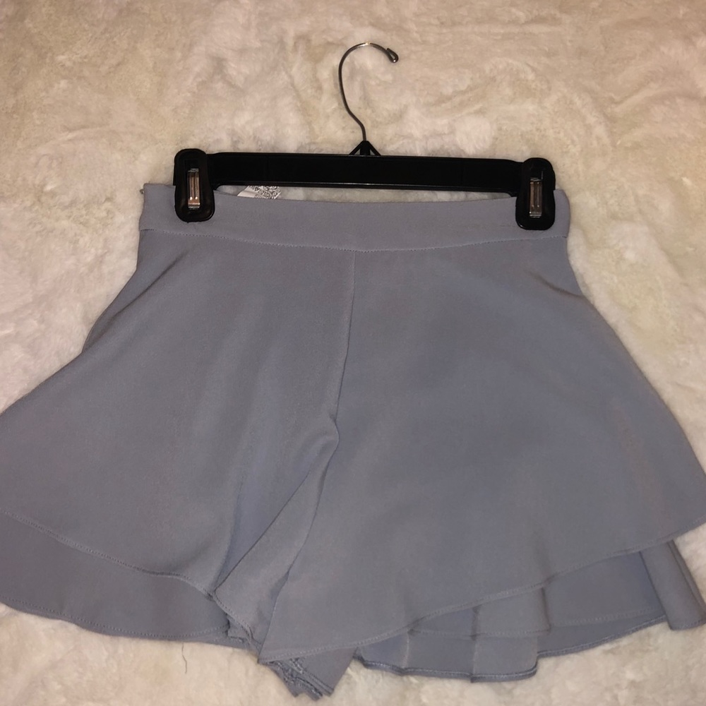 Zara light blue 2 layer skort